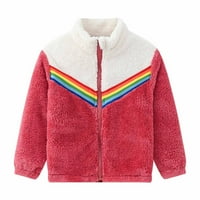 Dodatna / jakna od flisa za dječake i djevojčice, Zimski topli pamučni kaput s patentnim zatvaračem, zimska gornja