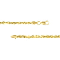 10k žuto zlato 22 ogrlica s lancem od užeta s jastogom-žene