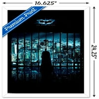 Strip film-mračni Vitez-Batman, pogled na grad, poster na jednom listu