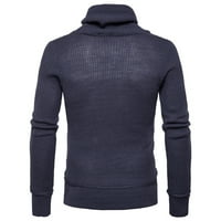 Sezonska Rasprodaja, Muški proljetni i jesenski bijeli tanki pulover s dugim rukavima u sivoj boji 12