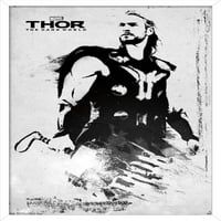Kinematografski svemir-Thor-mračni svijet-ilustrirani Zidni plakat, 14.725 22.375