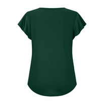 Ženska ljetna majica kratkih rukava Casual labavi vrhovi s izrezom u obliku slova A, modne lagane udobne majice