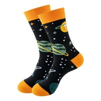 Božićne čarape, božićna Rasprodaja, ženski i muški pokloni, Ležerne zimske tople pamučne čarape s printom, pletene