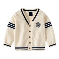 Kardigani, džemper za dječake i djevojčice, školska uniforma s izrezom u obliku slova u, pamučni pleteni džemperi