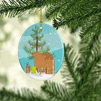Keramički ukras za veselo Pomeransko božićno drvce
