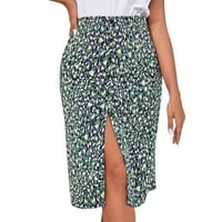 Žene Boho podijeljene cvjetne suknje bedra visokog struka Swing A-Line MIDI suknja Club Basic Leisure Dailywear