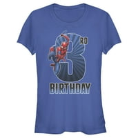3. rođendanska Majica Spider-Man-a, kraljevsko plava, mala