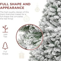 7. noga bijela viseća umjetna smreka puna božićna drvca s 1 vrhom grane