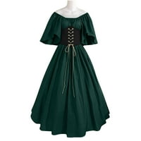 Ženska rokoko haljina, srednjovjekovna renesansna haljina iz 1800-ih, viktorijanska balska haljina, gotička Maksi