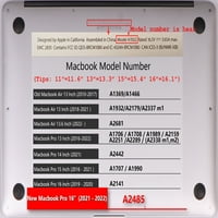 KAISHEK Tvrdi naslovnica za MacBook Pro S - A2780 A2485, Flower 0342