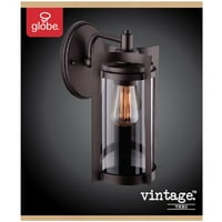 1-Vintage Zidna svjetiljka u svijetloj prirodnoj bronci