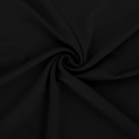 Ležerna haljina za žene- modni o-vrat dugi rukavi rastezanje nepravilne ležerne tanke haljine crna m