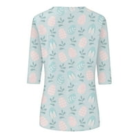Gotyou ženske vrhove casual tunike s kratkim rukavima slatka zekovska modna majica bluze lagane ljetne vrhove