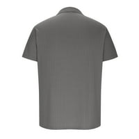 Muške košulje s ovratnicima Slim Fit Mišićne košulje Golf Tenis Polo košulja Workion v Neck Majice ljetne vrhove
