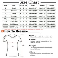 Gaecuw plus size vrhovi za žene radne vrhove bluze kratke rukave majice redovne fit pulover majice majice grafički