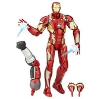 Marvel 6 Legends Series Iron Man Mark Slika + Marvel 6 Legends Series Captain America figura