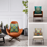 Set ukrasnih tiskanih jastuka, navlake za kauč s vezom i uzorkom, tapiserija za kauč na razvlačenje, tapiserija