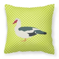 Dekorativni jastuk od zelene tkanine mošusna patka