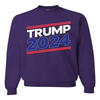 Wild Bobby, Trumpov izborni predsjednik Politička unise Unise Crewneck Grafička majica, ljubičasta, 3x velika