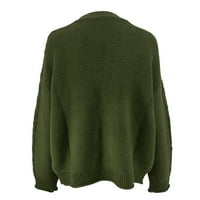 Kardigan za žene, ženski mekani džemper s otvorenim pletenjem sprijeda, jednobojni široki ležerni kaput dugih