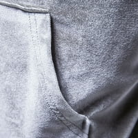 Muške bodybuilding majice retro bluza Velvet pulover kapuljača dukserica džep za odmor sportska odjeća novost