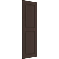 Ekena Millwork 12 W 37 H TRUE FIT PVC dva jednako uzdignuta panela, Raisin Brown