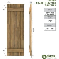 Ekena Millwork 1 2 W 67 h Americraft Pet ploča Vanjsko drvo Real Wood spojeno je kapke od ploče-n-ptice, paprika