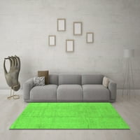 Moderne pravokutne apstraktne zelene prostirke za prostore tvrtke, 5' 7'