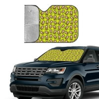 Smiješni smeđi majmun žuti Suncobran za vjetrobransko staklo za SUV kamion Sklopivi Suncobran za automobil s UV