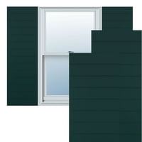 Ekena Millwork 18 W 54 H TRUE FIT PVC Horizontalni sloj Moderni stil Fiksni nosač, toplinski zeleni