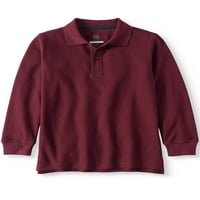 Wonder Nation Boys School Uniforma dugih rukava Double Pique Polo majica, snop vrijednosti, veličine 4- & Husky