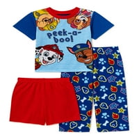 Paw Patrol Toddler Boy Cotton pletena pidžama, 3-komad set, veličina 2T-4T